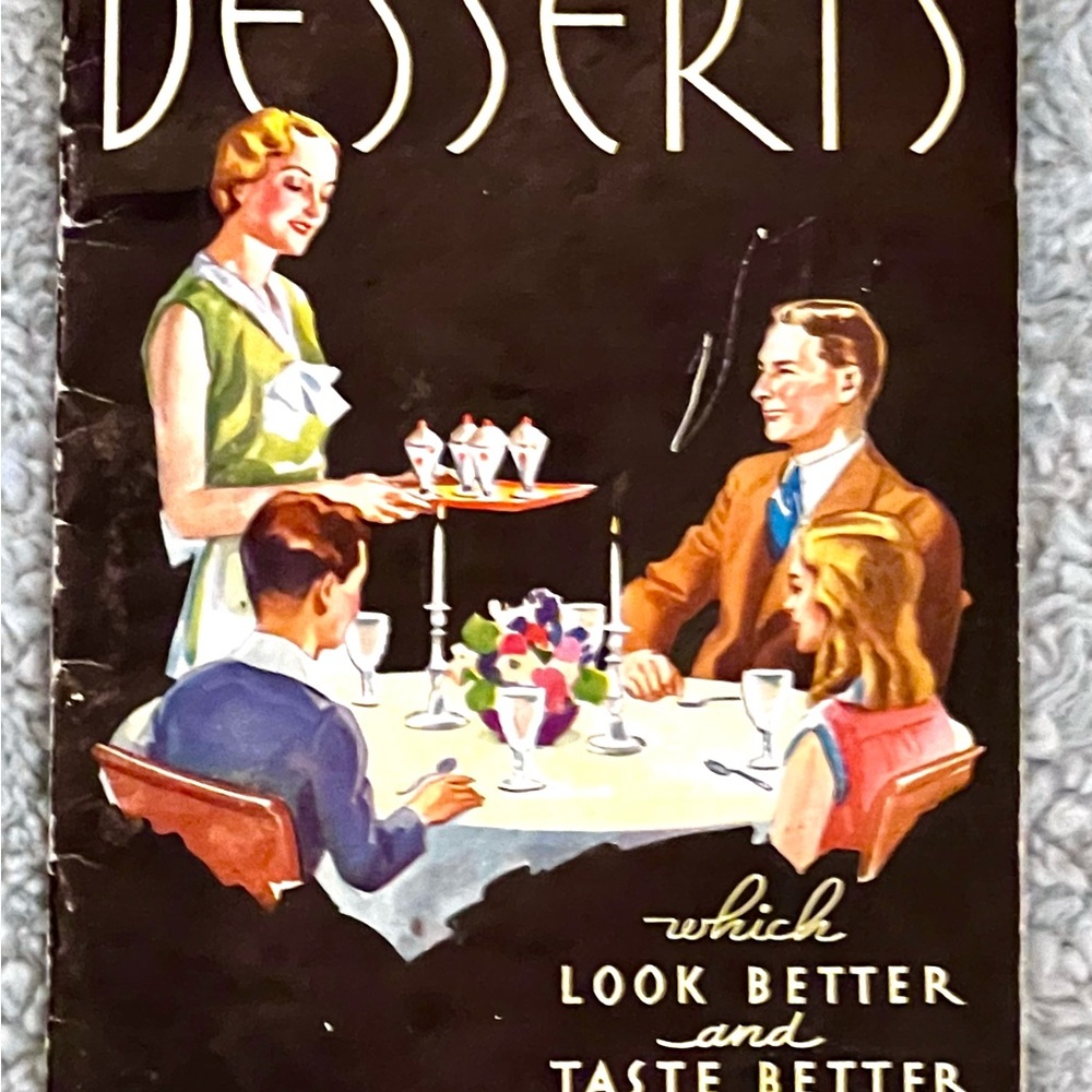 Not Rated Vintage Style Dessert Cookbook